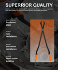 26 Inch Internal Retaining Ring Pliers Beefed Up Heavy Duty Transmission Snap Ring Tool For GM 6L80 6L90 5L40 5L50 6L50 With Extra Long Handles High Leverage Precise Jaw Fit Perfect For Tough Internal Rings with hardened steel and black oxide coating displayed.