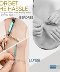 Metal Bracelet Clasp Helper Tool With Hook For Fast And Easy Jewelry Clasping For Bracelets Necklaces And Watches Portable Easy To Use Grip That Never Slips Teal Finish