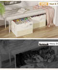 Plus Size 2 Pack Shoe Organizer For Closet Featuring Foldable Fabric Boxes Holds A Massive 24 Pairs Vertically in a neat setting