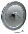 Single Groove 7 Inch V Belt Pulley For Motors Five Eighths Inch Bore Carbon Steel Zinc Plated Tough As Nails Built To Last