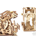 Wooden Mechanical Archballista Tower Puzzle Kit Build Your Own Dope 3D Ballista and Tower Construction Set With Moving Firing Mechanism Durable Natural Wood STEM Toy For Curious Minds, wooden model