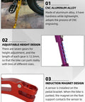 6061 Aluminum CNC Dirt Bike Kick Stand With Adjustable Height and Induction Magnet Design