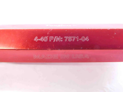 Tangless Insert Tool For 4-40 Thread Hand Installation, 0.112 Inch Shank, NS2417SLW, close-up of engraving