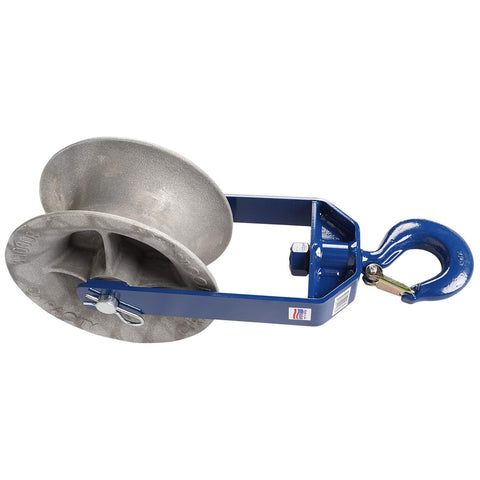 Heavy Duty 12 Inch Hook Type Sheaves With Welded Steel Frame And Self Lubricated Bearings For Eight Thousand Pound Cable Pulling Capacity And Rugged Construction For Tough Jobsites