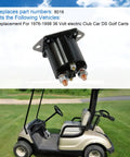Heavy Duty 36 Volt Golf Cart Solenoid 4 Pin Replacement For Club Car Ds 1976 To 1998 Replaces Oem Part 8016 black relay with terminals on golf cart