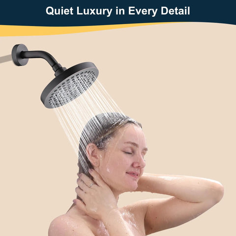 Solid Brass Shower Arm With Flange 6 Inch Wall Mounted Pipe Extension For Fixed Shower Head And Handheld Showerhead In Oil Rubbed Bronze Easy Breezy Install Durable Leak Resistant Construction