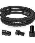 10 Ft Dust Collection Hose Kit With Five Fittings For Woodworking Tools Home Use And Wet Dry Shop Vacuums Includes 1 3/16 In OD Hose 1 In ID