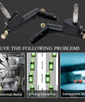 Left and Right Spindle Steering Knuckle for KT196 CK196 T KT194 196cc Go Karts solving noise, deviation, and wear issues