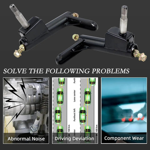 Left and Right Spindle Steering Knuckle for KT196 CK196 T KT194 196cc Go Karts solving noise, deviation, and wear issues