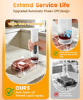 Portable Vacuum Sealer For Food With 80kPa Suction And Lock Function in use sealing steak with visible water tank