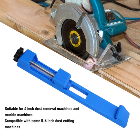 Zjchao Adjustable Circular Saw Milling Positioning Clamp With 145 To 207 Mm Locking Range And AbS Lightweight Base, suitable for 4-6 inch dust machines.