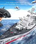 Dope RC Warship Battleship For Lakes And Rivers 1:390 Scale Remote Control Boat With 2.4GHz Control Armed Cruiser Model