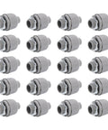 No Sweat Half Inch Npt 180 Degree Straight Conduit Connector Plug 20 Pack Toolless Slide Setup Tough Steel Hybrid Impact Proof.