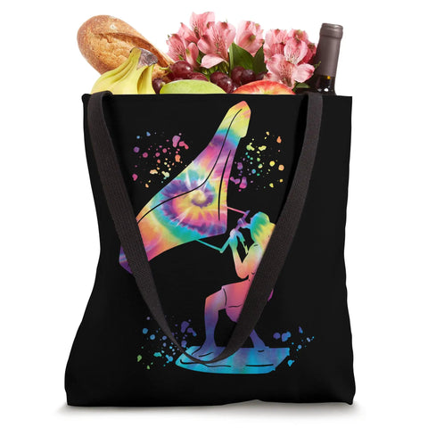 Colorful Tie Dye Man Wingboard Foil Tote Bag For Wing Foil And Wing Surf Fans Dope Gear Tote For Board Wetsuit Pump And Accessories