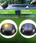 Solar Powered Bird Bath Bubble Fountain For Garden Ponds And Pools Stainless Steel Water Wiggler Oxygenation Enhancer