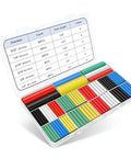 Pro Grade Heat Shrink Tubing Kit With Adhesive Lined Marine Grade Waterproof, 6 Colors And 6 Sizes in open case