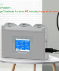Triple Port Drone Battery Charger Hub With LCD Display And Smart Power Management For DJI Drones charging three batteries