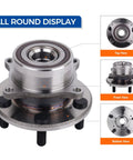 Front Wheel Bearing And Hub Assembly 513267 Fits Honda Pilot 2009 2015, Acura MDX 2007 2013, Acura ZDX 2010 2013 5 Lug, Bolt-On OEM Replacement