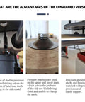 Close-up views of Heavy Duty Electric Saw Blade Sharpener Dry Wet Circular Grinder precision parts showcasing upgraded features.