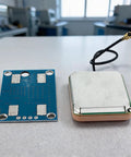 Neo-8M GPS Receiver Module With Built-In Antenna For Arduino Projects 3V To 5V Power Supply, blue board and metal shield
