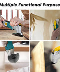 2.5 Amp Corded Oscillating Multi Tool Kit With Six Variable Speeds And 3 Degree Oscillation in various functional uses