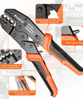 Pro Grade Ratchet Crimping Tool Kit For Insulated Terminals And Wire Connectors AWG20-10 0.5-6mm2 ergonomic design