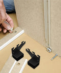 Installing Beefy Heavy Duty Stainless Steel Square Pipe Shelf Bracket Set Adjustable Cabinet Shelf Supports Clips