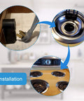 Installation process of Chrome Stove Burner Drip Pan Set Four Pack For GE Hotpoint Electric Range Replacement Parts By Appliancemates