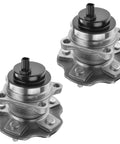 Rear Wheel Bearing And Hub Assembly Set For Toyota Highlander 2014 To 2019 And Lexus RX350 RX350L 2010 To 2019 RX450h FWD 5 Lug With ABS Pair