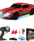 1:24 RC Drift Car 4WD With 2.4GHz Radio, 15 KMH Speed, LED Lights, Pro Drift Tires, set with remote and accessories