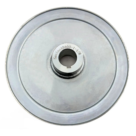 8 Inch V Belt Pulley With One And An Eighth Inch Bore, One Groove, 8 Inch Outside Diameter, For 5L 4L A B Belts, Carbon Steel Zinc Plated Drive Pulley