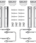 Badass 12 Inch Boat Trailer Bunk Brackets Four Pack Heavy Duty Galvanized Steel hardware with U-bolts and screws.