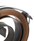 Close-up of Quill Return Spring Kit For Bench Drill Press, Chrome Plated Durable Spring Steel Replacement Parts, coil detail.