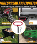 Red Magnetic Hitch Pin For Trailers And Mowers One Half Inch Heavy Duty Gate Pin With Strong Magnet in towing applications