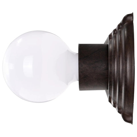 Old Bronze Four Light Vanity Strip With Alabaster Glass Shades, 24 Inch Transitional Bathroom Vanity Light Fixture side view