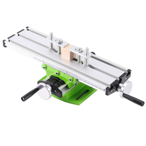 12.2 Inch Milling Machine Worktable All In One With Precision Adjustable Multifunction Drill Vise Fixture in aluminum, cast iron, green base
