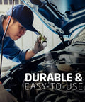 Mechanic using 8 Pack LED Flashlights With Batteries Included, Beast Bright Handheld Flashlights for car emergencies under hood.