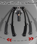 Ultimate Adjustable Hydraulic Power Chest Press Machine Plus Forearm Strengthener arms with micro-rebound mechanism for safety.