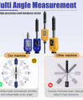 Portable Leeb Hardness Tester Pen Style Digital Hardness Meter With Dual Coil Technology And Auto Direction Compensation Rechargeable OLED Display On Site Metal Testing Made Easy LS252D, multi-angle view