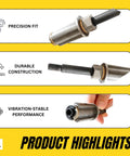 Stihl Bearing Housing Replacement for FS38 FS40C E FS45 FS50C E FSE81 FS36 FS40 FS44 FS45C E Trimmers Direct Fit Beefy Built Heavy Duty Aftermarket Bearing Housing Long Lasting Durability Easy Install OEM Equivalent, metal housing close-up