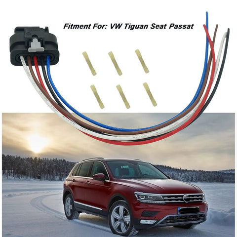 5 Pin MAF Sensor Wiring Harness Connector Pigtail For VW Tiguan Audi A3 A4 A5 A6 A7 A8 Q5 Q3 CC Allroad 2.0L Replacement Plug
