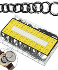 180 Piece Watch Gasket Kit O Rings 18 Sizes 16-30mm Rubber Seals for Watch Back Case Waterproof Repair and Replacement DIY Set