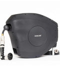 Classic Charcoal 100ft Automatic Retractable Garden Hose Reel with One-Half Inch UV Stabilized Kink-Free Hose