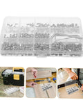 400 Piece Metric Set Screws Assortment Kit With M3 M4 M5 M6 M8 Pointed Head Fixing Screws For Bathroom Accessories Hardware