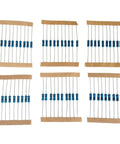All In One Metal Film Resistor Kit With 1500 Pieces Ranging From 1 Ohm To 10 Mega Ohm 1 Percent Tolerance Half Watt 3mm Body 9mm Film Length