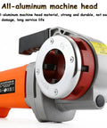 Powerful 2300W Electric Pipe Threader Kit For Plumbing Pros, featuring all-aluminum machine head for durability.