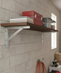 Heavy Duty Steel L Brackets For Floating Shelves Garage Racks And Wall Storage Angle Iron Support Silver Finish 1 Pack