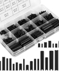 Garage Ready 430 Piece Roll Pin Assortment Kit Pro Grade Carbon Steel Slotted Spring Pins Set in plastic organizer