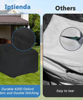 Comparison of Outdoor Papasan Chair Cover Waterproof 41 Inches Wide 45 Inches Deep 31 Inches High Heavy Duty 420D Oxford Fabric and inferior fabric.