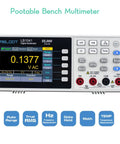 Front view of a Workhorse Bench Digital Multimeter With 55000 Counts, featuring a TFT display and control buttons.